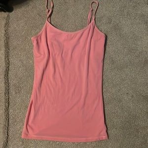Derek heart tank top solid pink